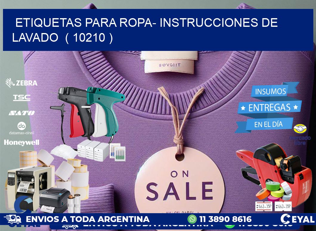 etiquetas para ropa- instrucciones de lavado  ( 10210 )