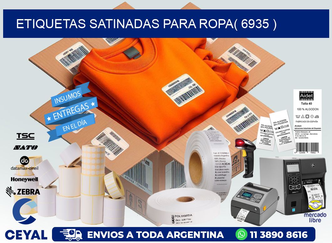 etiquetas satinadas para ropa( 6935 )