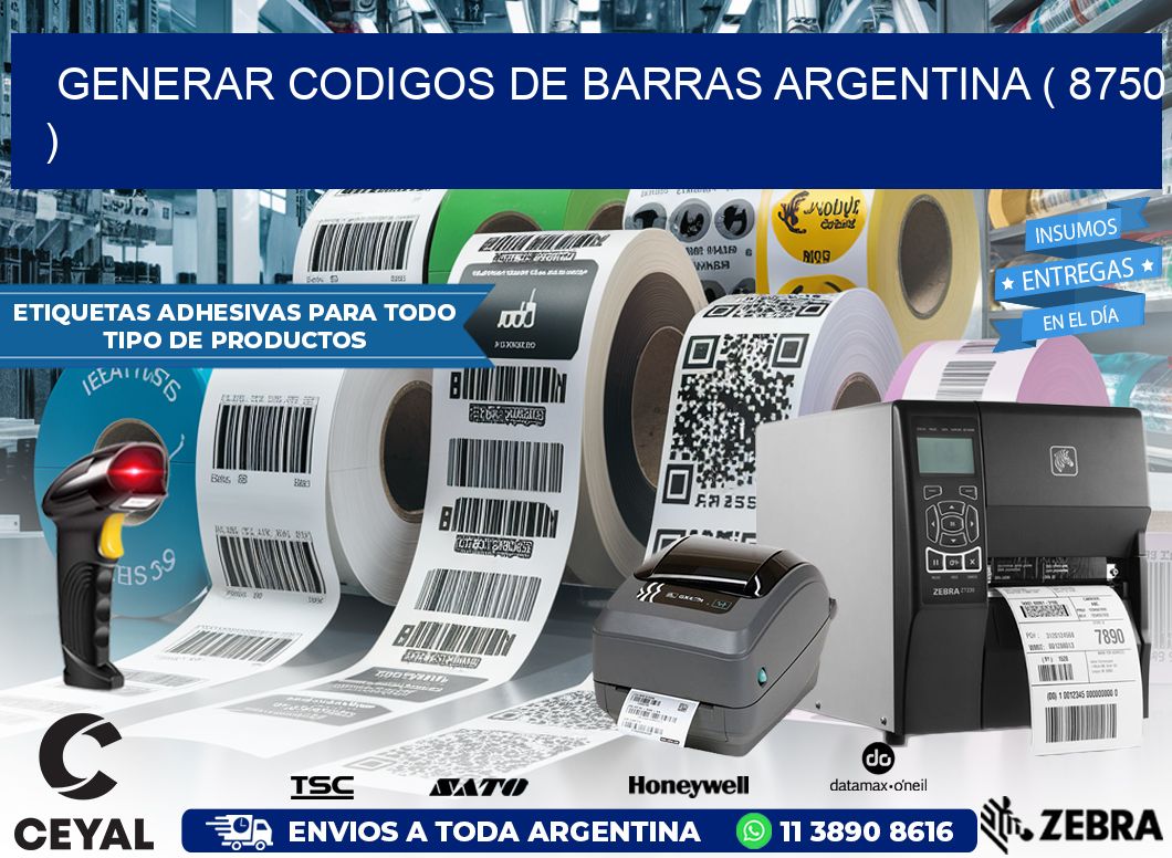 generar codigos de barras argentina ( 8750 )