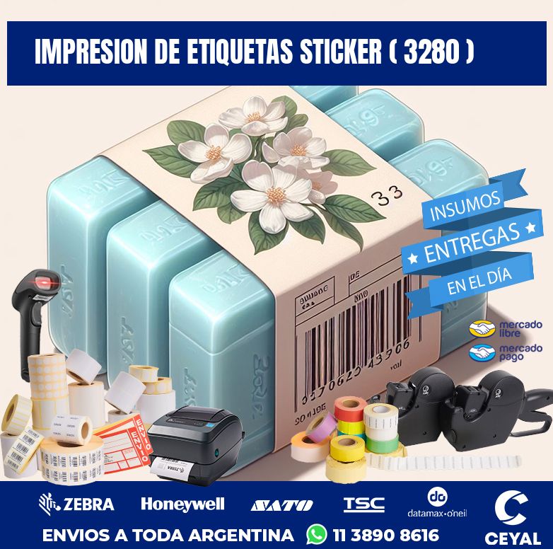 impresion de etiquetas sticker ( 3280 )