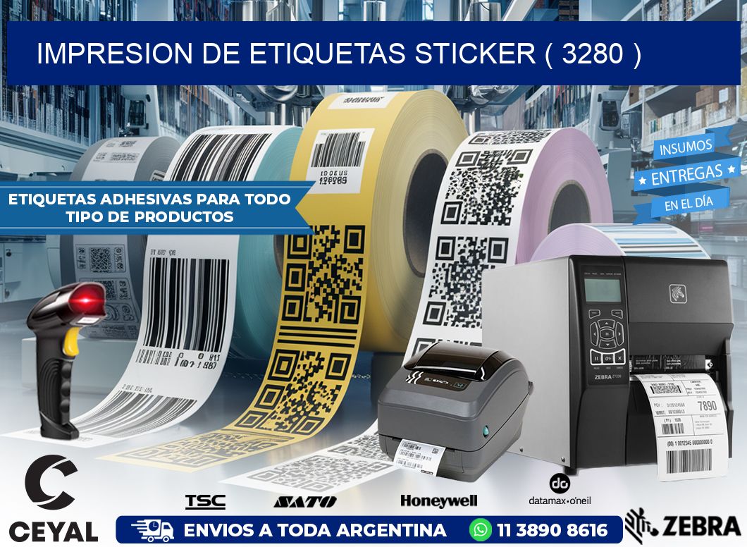 impresion de etiquetas sticker ( 3280 )