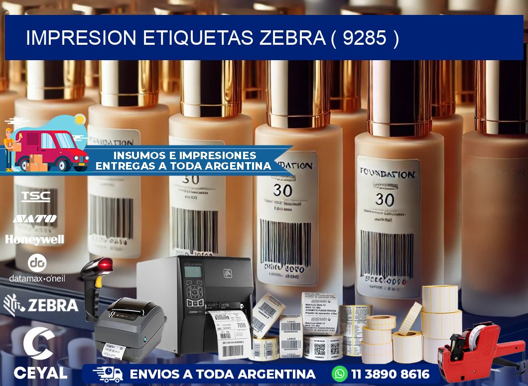 impresion etiquetas zebra ( 9285 )