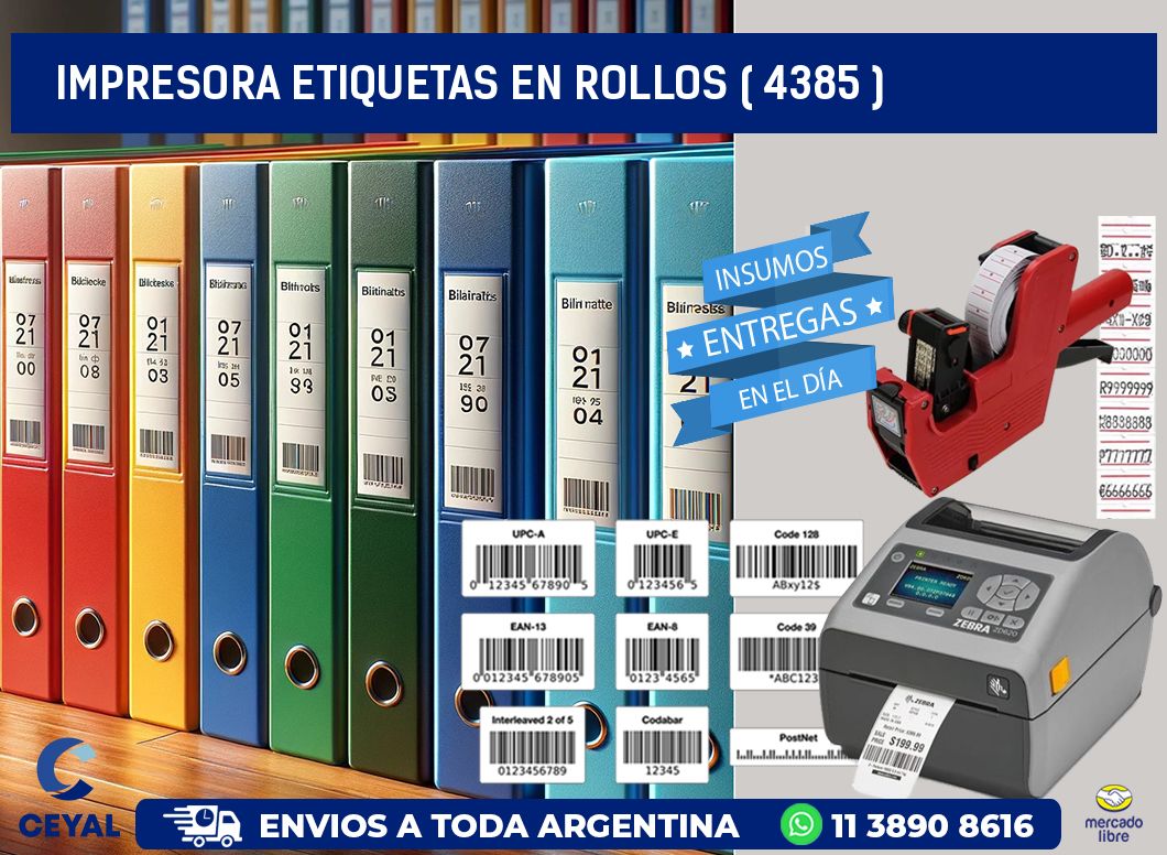 impresora etiquetas en rollos ( 4385 )