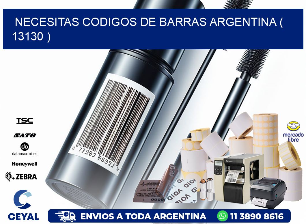 necesitas codigos de barras argentina ( 13130 )