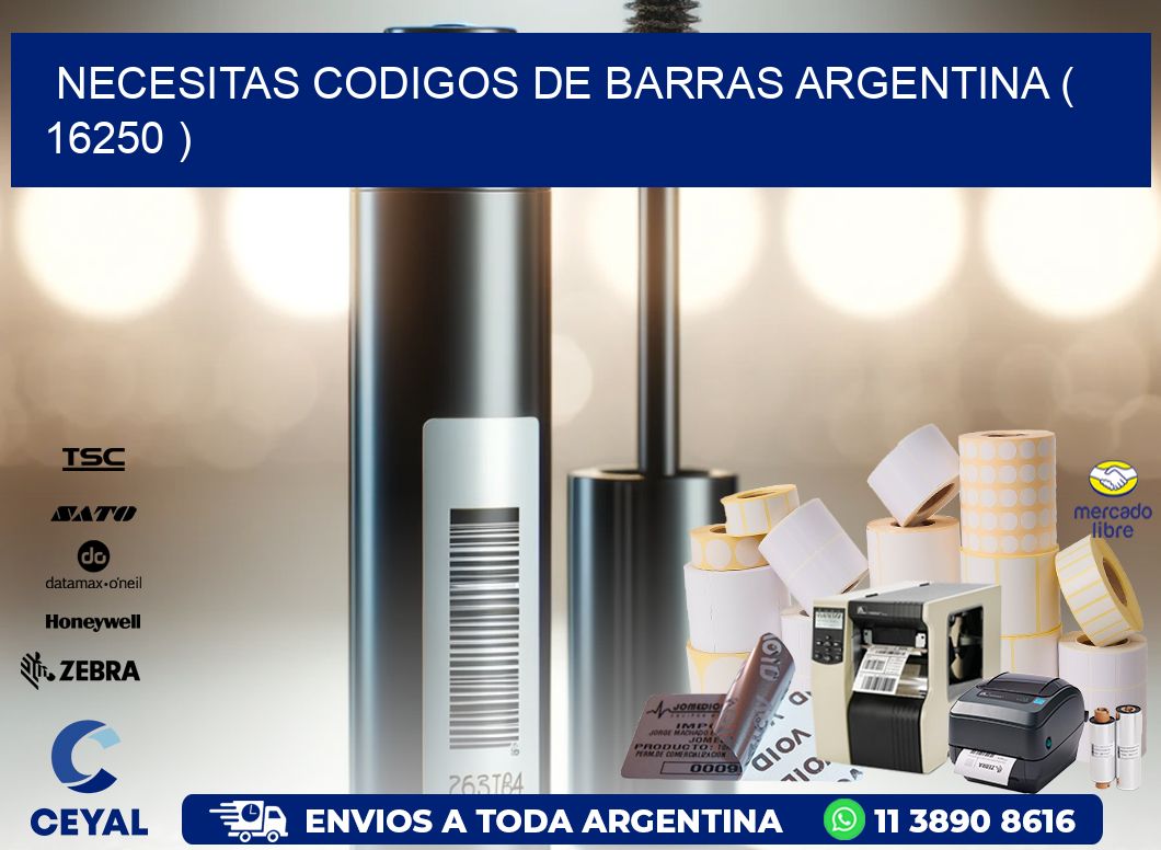 necesitas codigos de barras argentina ( 16250 )