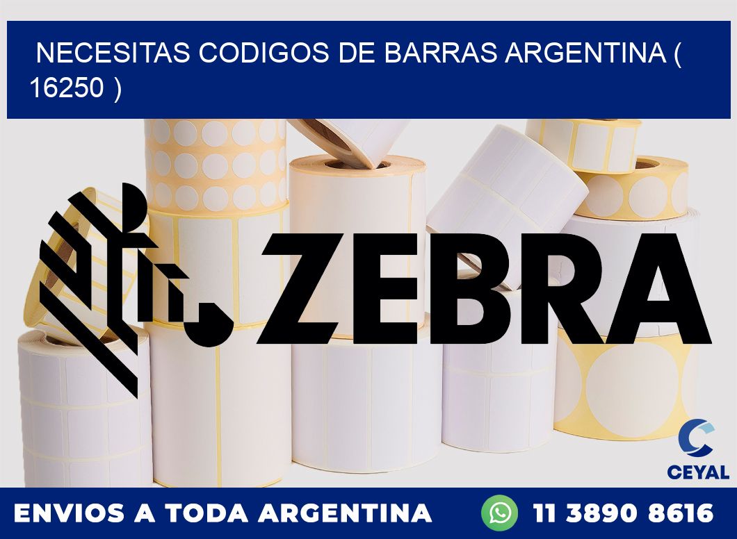 necesitas codigos de barras argentina ( 16250 )