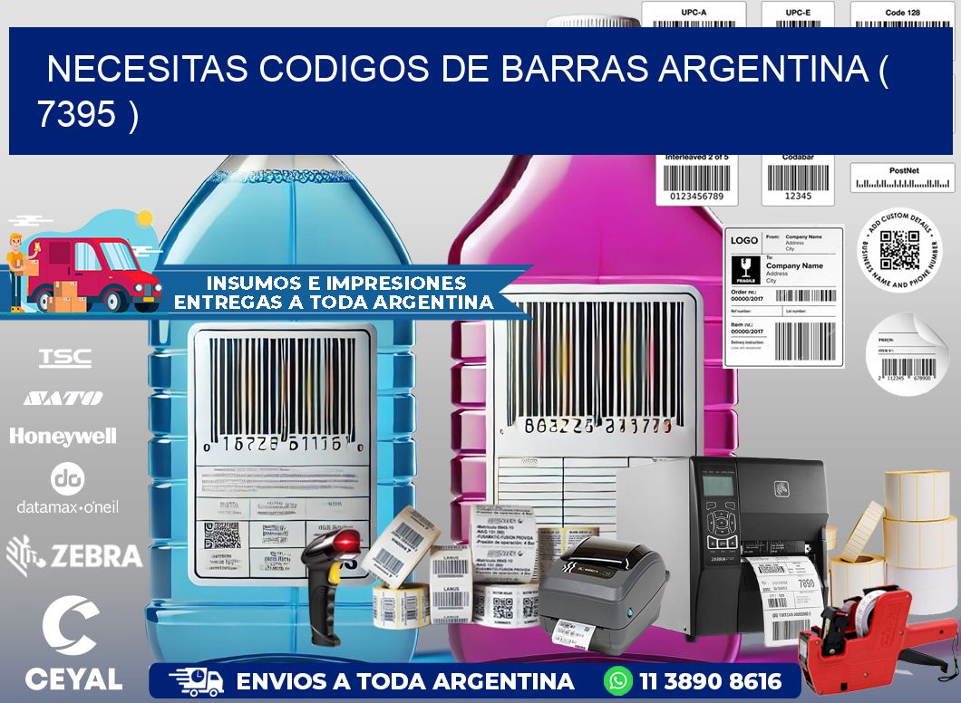 necesitas codigos de barras argentina ( 7395 )