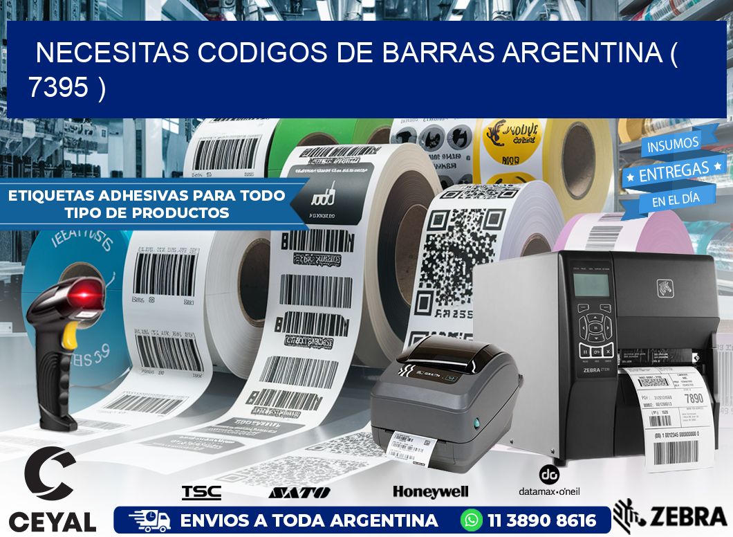 necesitas codigos de barras argentina ( 7395 )