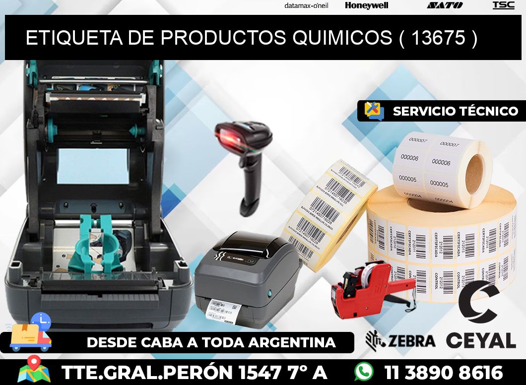 ETIQUETA DE PRODUCTOS QUIMICOS ( 13675 )