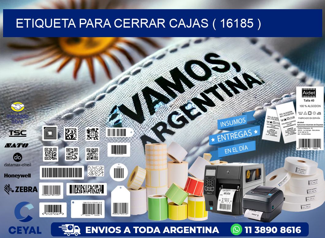 ETIQUETA PARA CERRAR CAJAS ( 16185 )