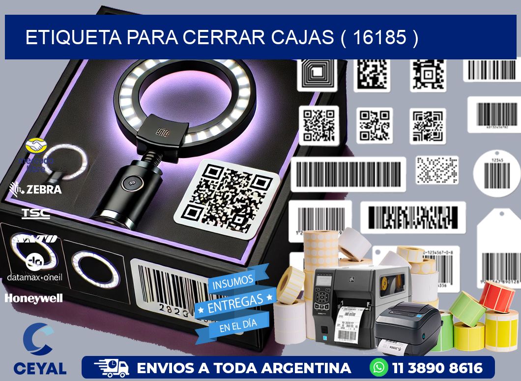 ETIQUETA PARA CERRAR CAJAS ( 16185 )