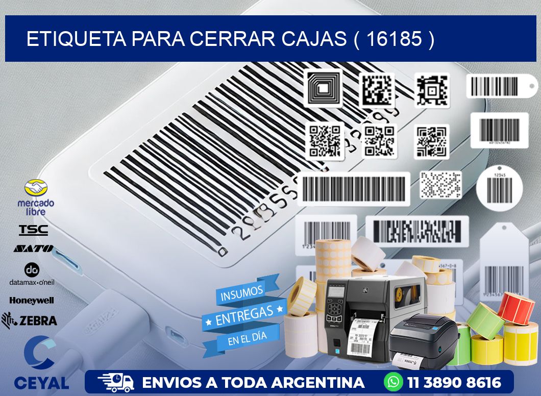 ETIQUETA PARA CERRAR CAJAS ( 16185 )