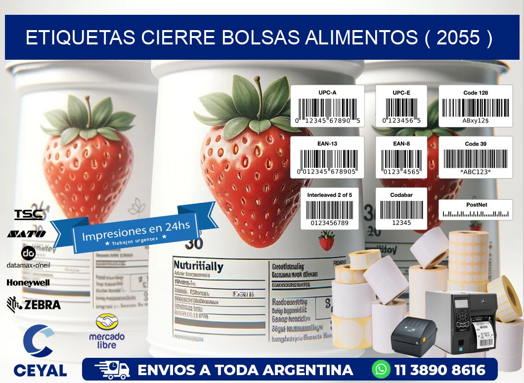 ETIQUETAS CIERRE BOLSAS ALIMENTOS ( 2055 )