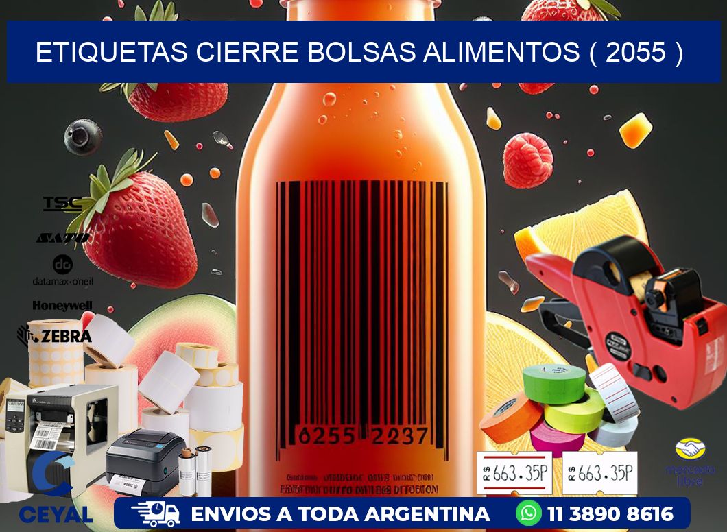 ETIQUETAS CIERRE BOLSAS ALIMENTOS ( 2055 )