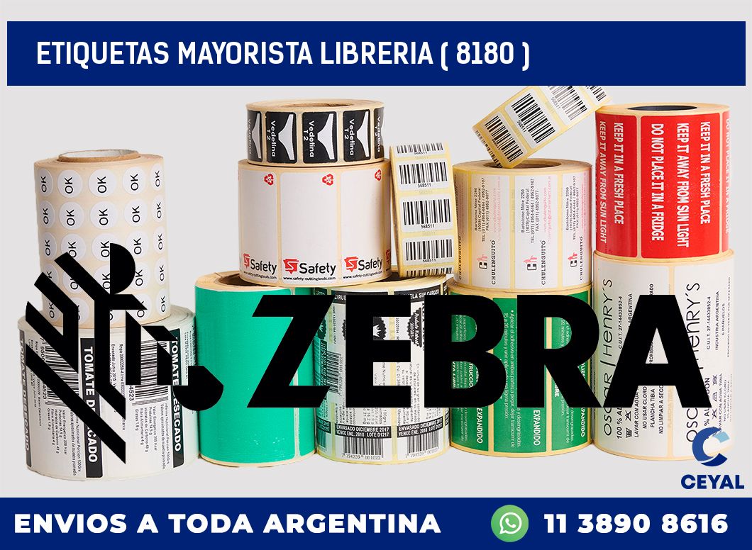 ETIQUETAS MAYORISTA LIBRERIA ( 8180 )