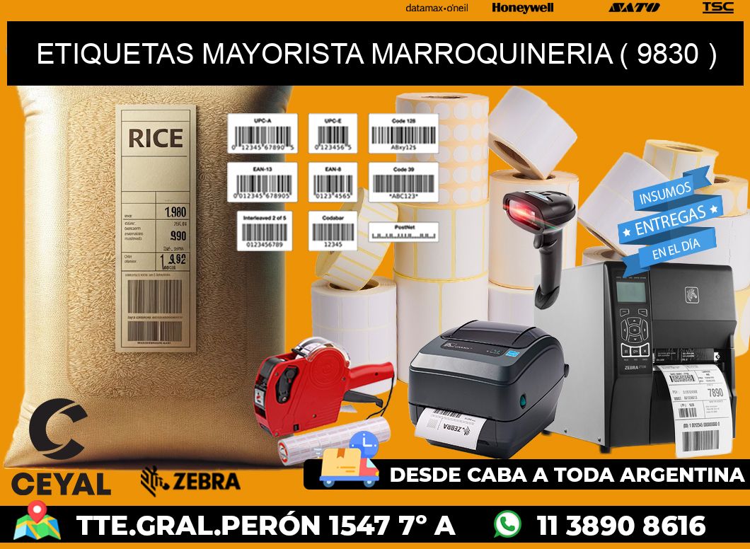 ETIQUETAS MAYORISTA MARROQUINERIA ( 9830 )