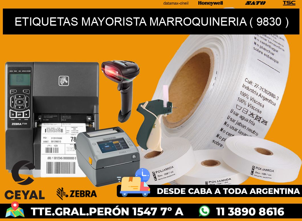 ETIQUETAS MAYORISTA MARROQUINERIA ( 9830 )