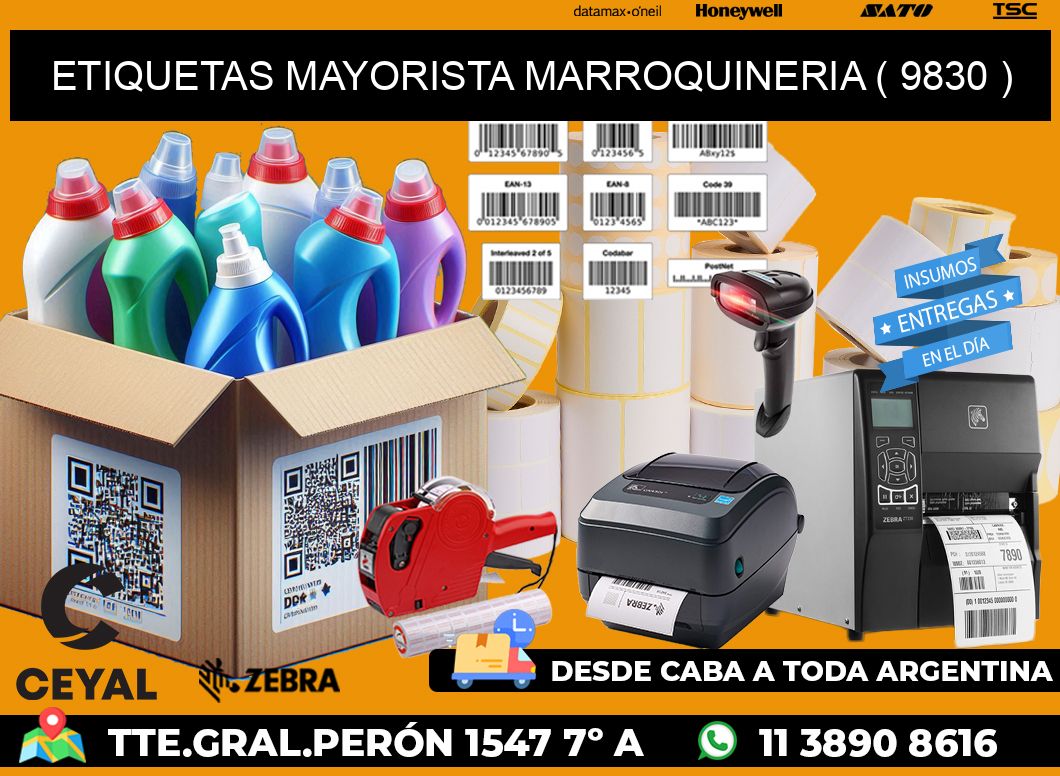 ETIQUETAS MAYORISTA MARROQUINERIA ( 9830 )