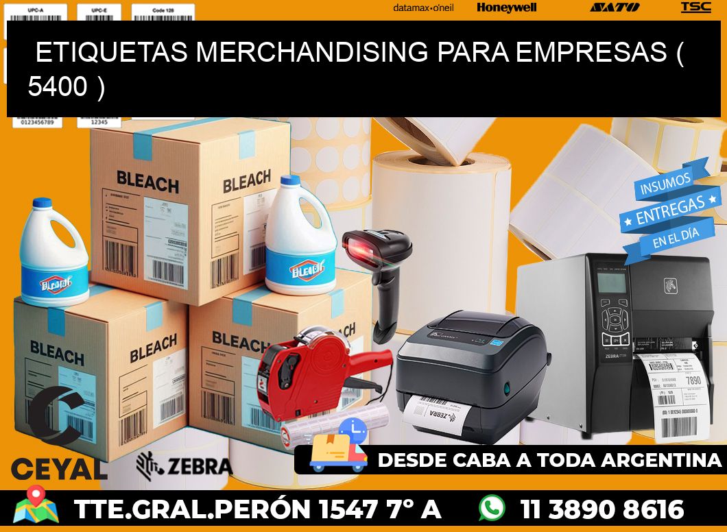 ETIQUETAS MERCHANDISING PARA EMPRESAS ( 5400 )