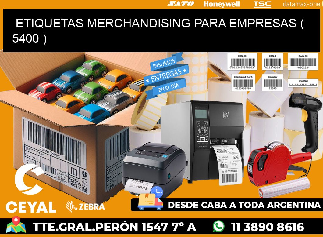 ETIQUETAS MERCHANDISING PARA EMPRESAS ( 5400 )