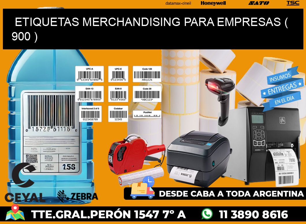 ETIQUETAS MERCHANDISING PARA EMPRESAS ( 900 )