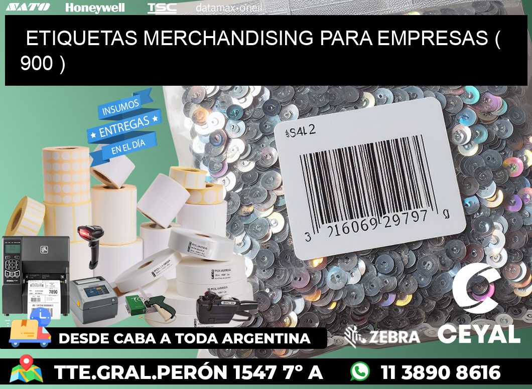 ETIQUETAS MERCHANDISING PARA EMPRESAS ( 900 )