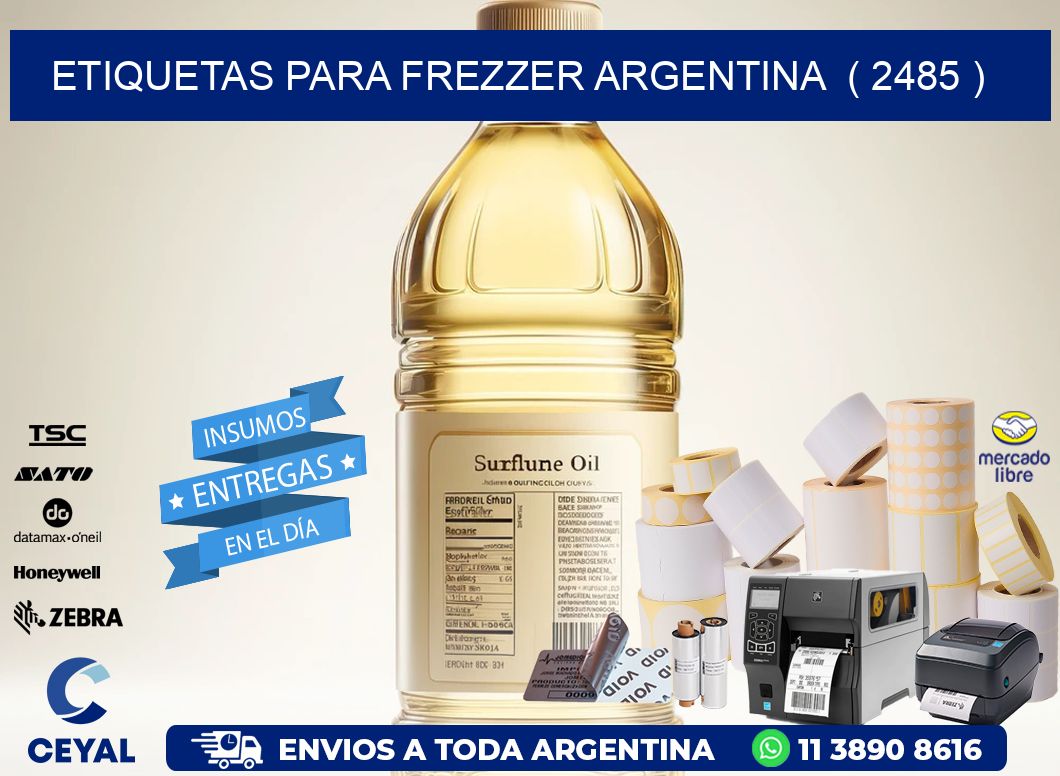 ETIQUETAS PARA FREZZER ARGENTINA  ( 2485 )