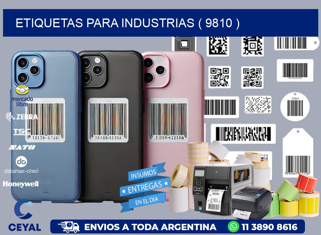 ETIQUETAS PARA INDUSTRIAS ( 9810 )