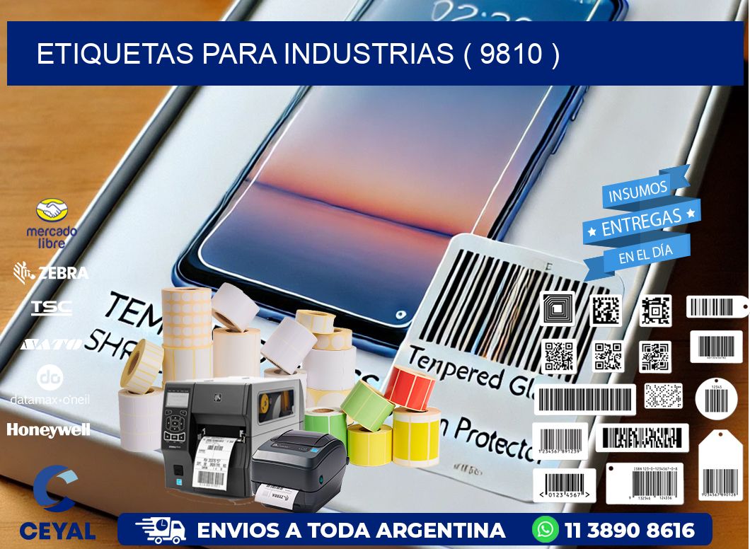 ETIQUETAS PARA INDUSTRIAS ( 9810 )