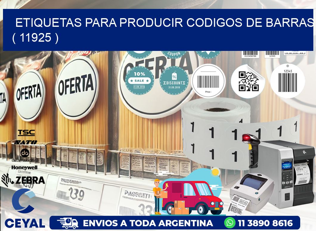 ETIQUETAS PARA PRODUCIR CODIGOS DE BARRAS ( 11925 )