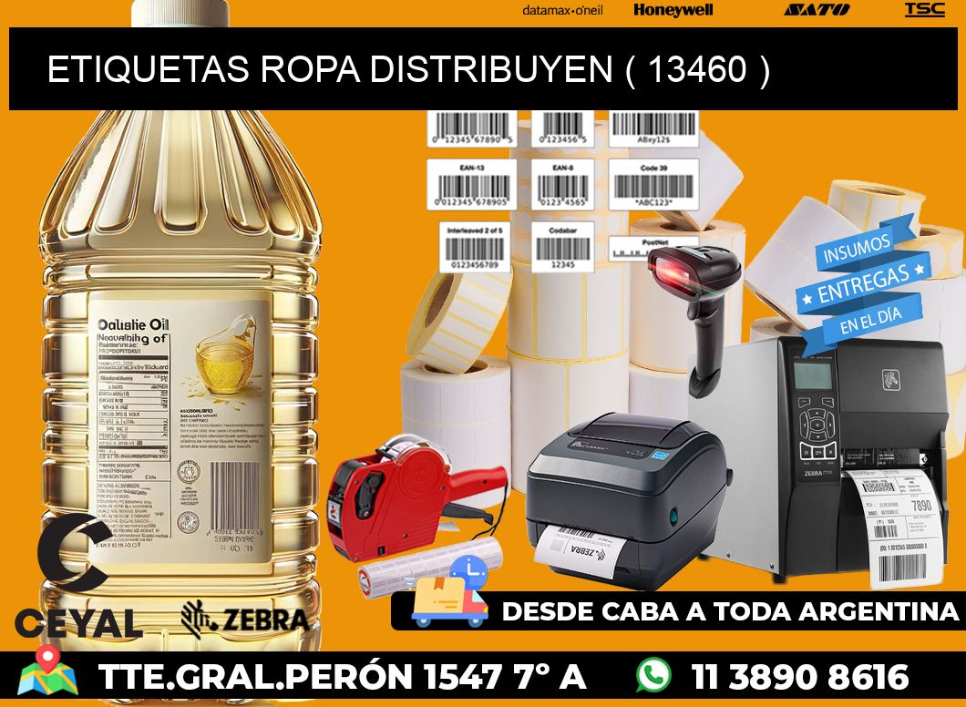 ETIQUETAS ROPA DISTRIBUYEN ( 13460 )