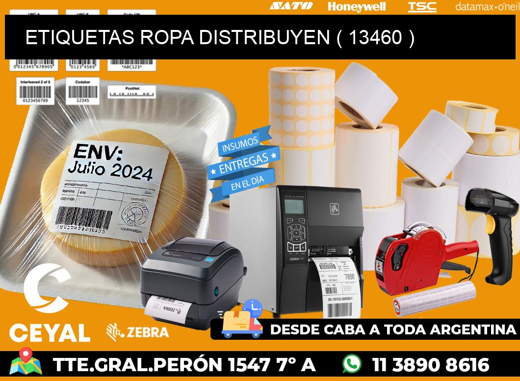 ETIQUETAS ROPA DISTRIBUYEN ( 13460 )