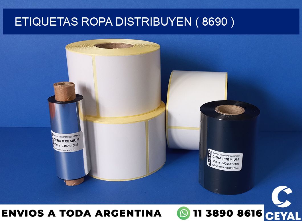 ETIQUETAS ROPA DISTRIBUYEN ( 8690 )