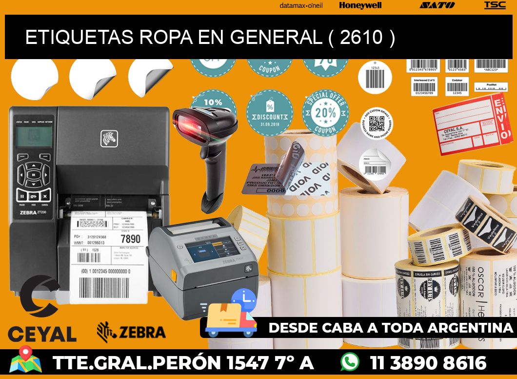 ETIQUETAS ROPA EN GENERAL ( 2610 )