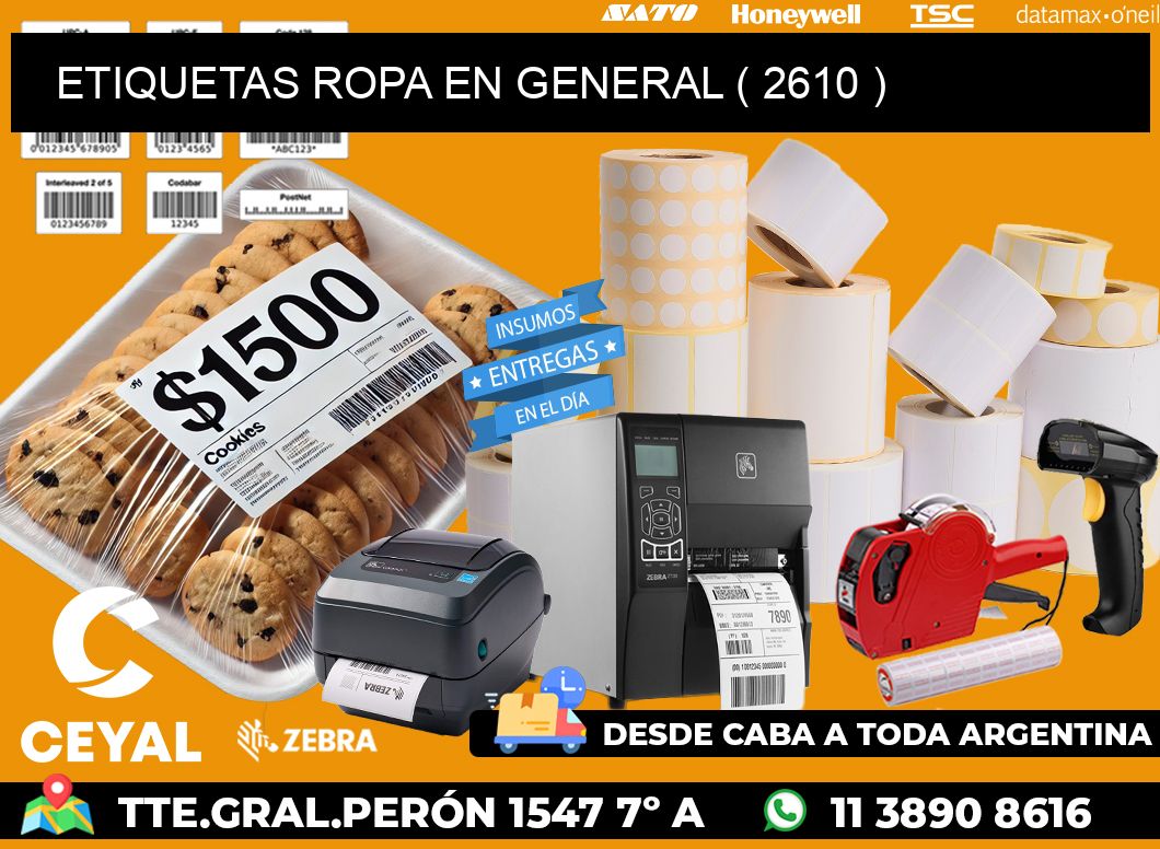 ETIQUETAS ROPA EN GENERAL ( 2610 )