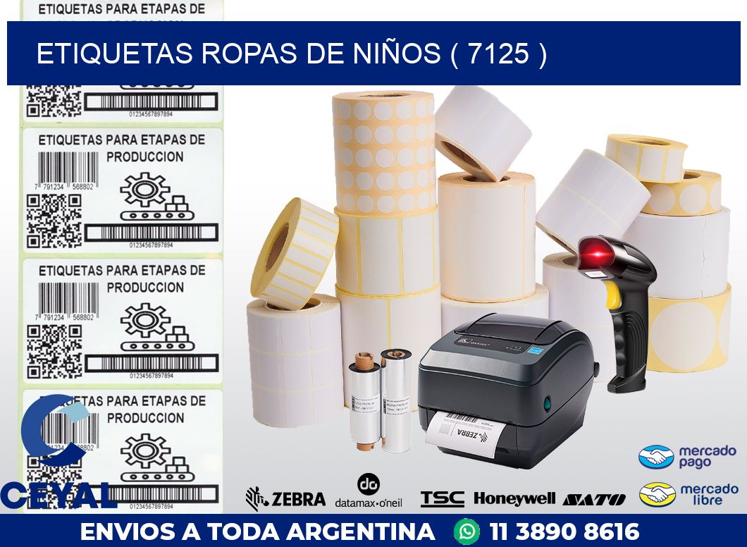 ETIQUETAS ROPAS DE NIÑOS ( 7125 )