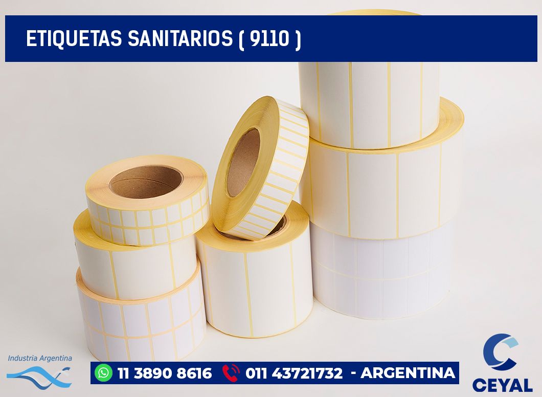 ETIQUETAS SANITARIOS ( 9110 )