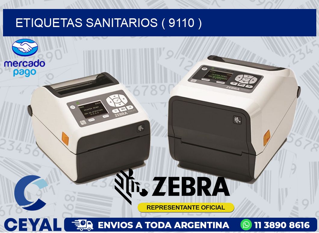 ETIQUETAS SANITARIOS ( 9110 )