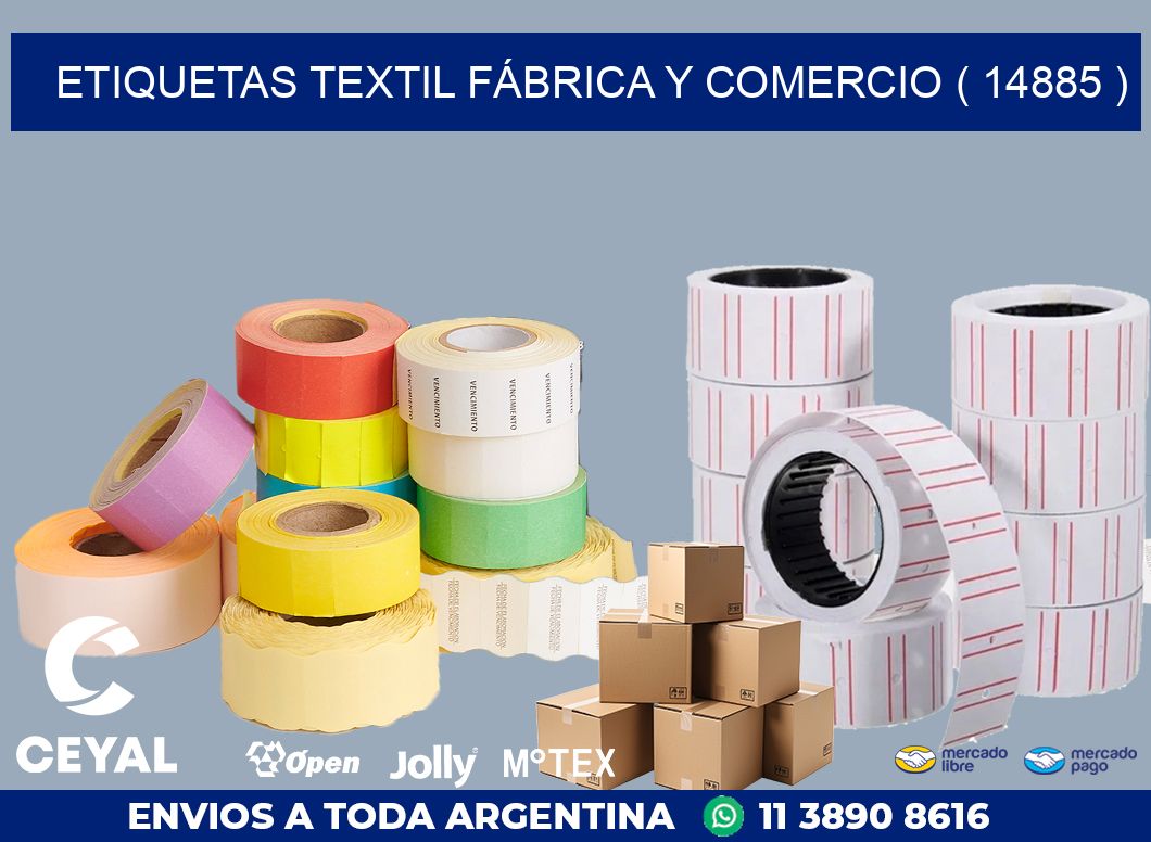 ETIQUETAS TEXTIL FÁBRICA Y COMERCIO ( 14885 )