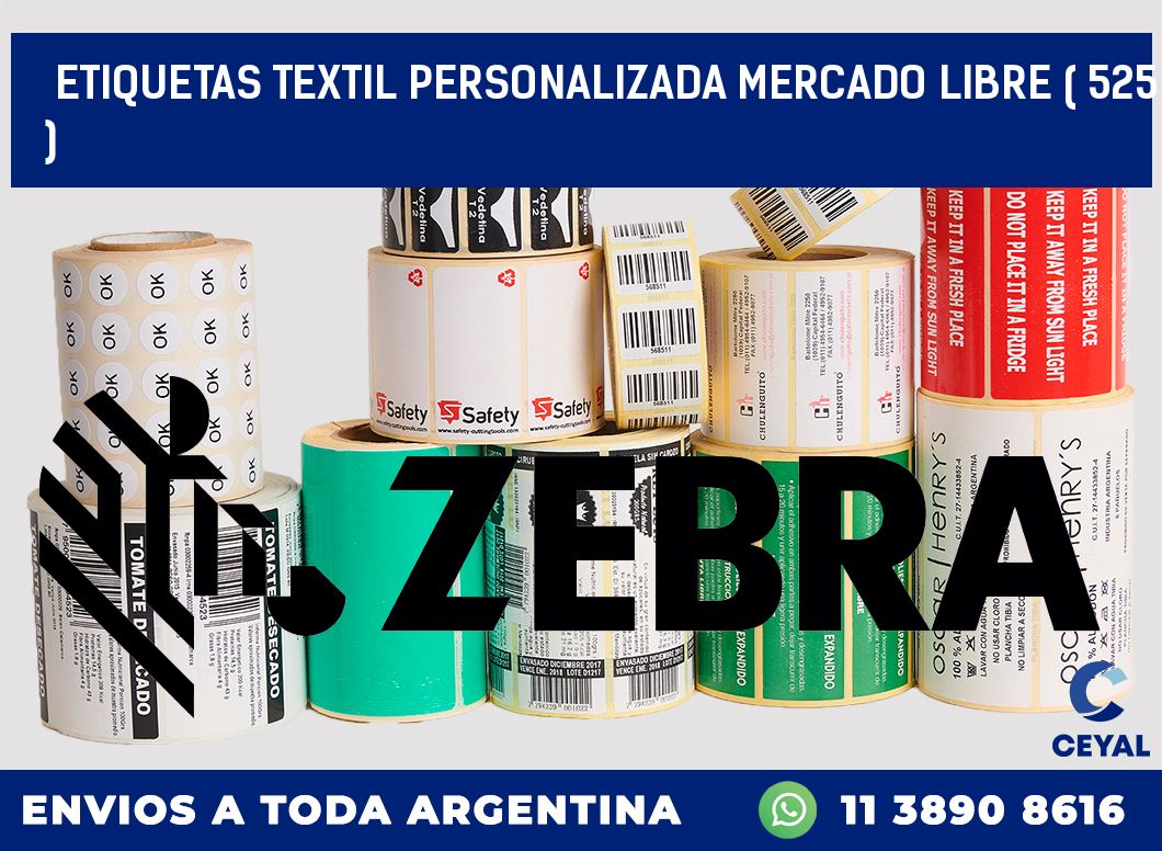 ETIQUETAS TEXTIL PERSONALIZADA MERCADO LIBRE ( 525 )