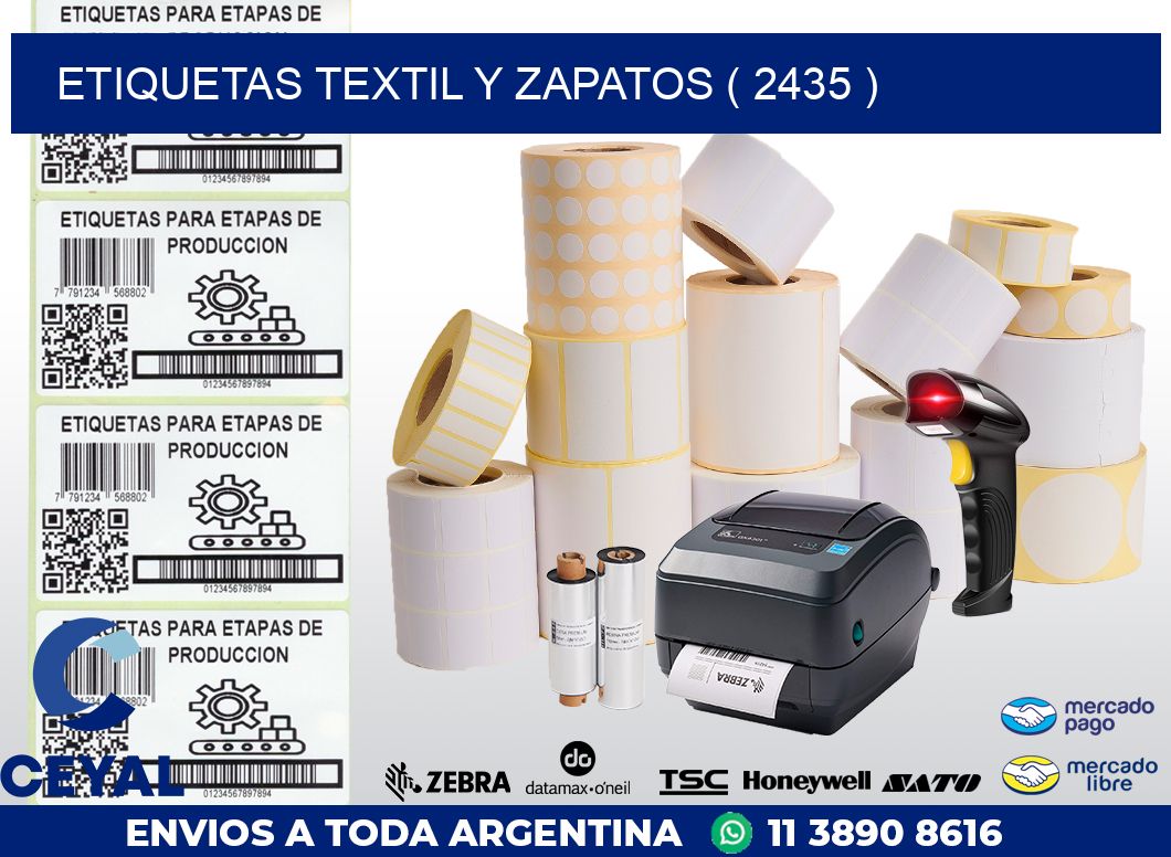 ETIQUETAS TEXTIL Y ZAPATOS ( 2435 )