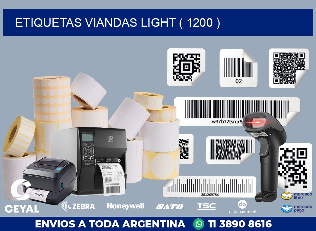 ETIQUETAS VIANDAS LIGHT ( 1200 )