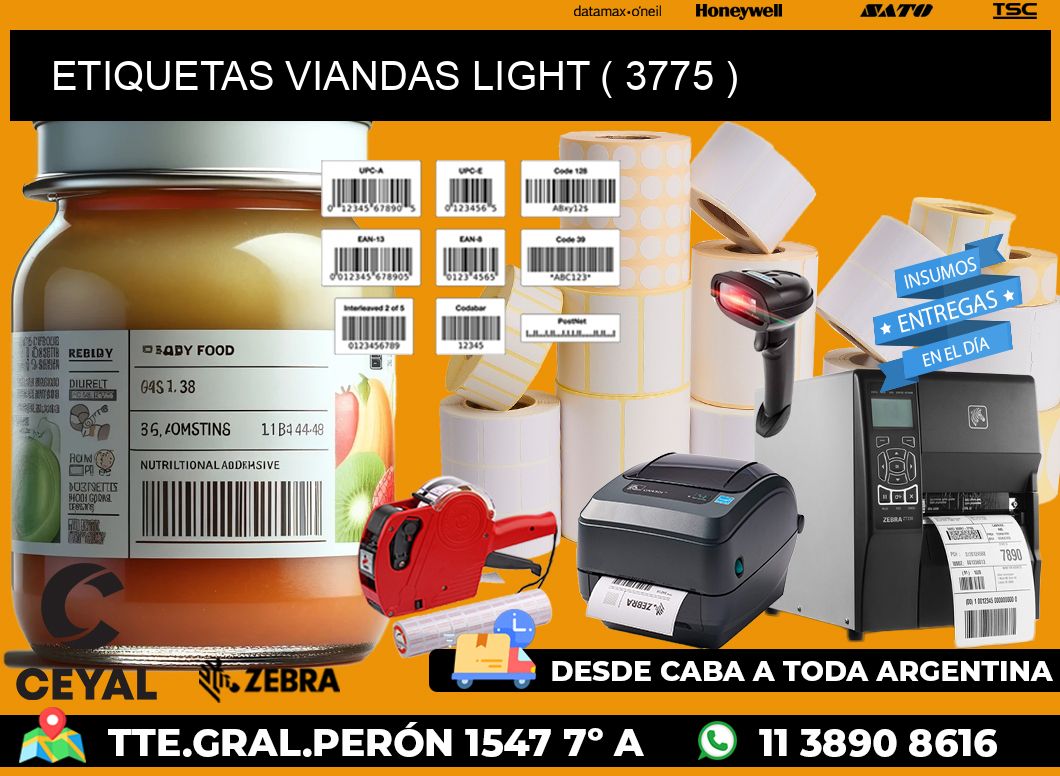 ETIQUETAS VIANDAS LIGHT ( 3775 )