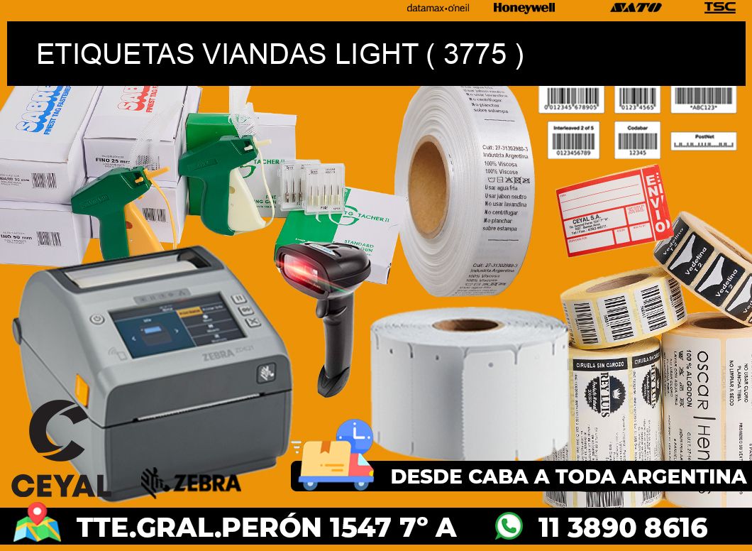 ETIQUETAS VIANDAS LIGHT ( 3775 )