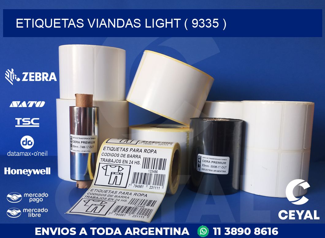 ETIQUETAS VIANDAS LIGHT ( 9335 )