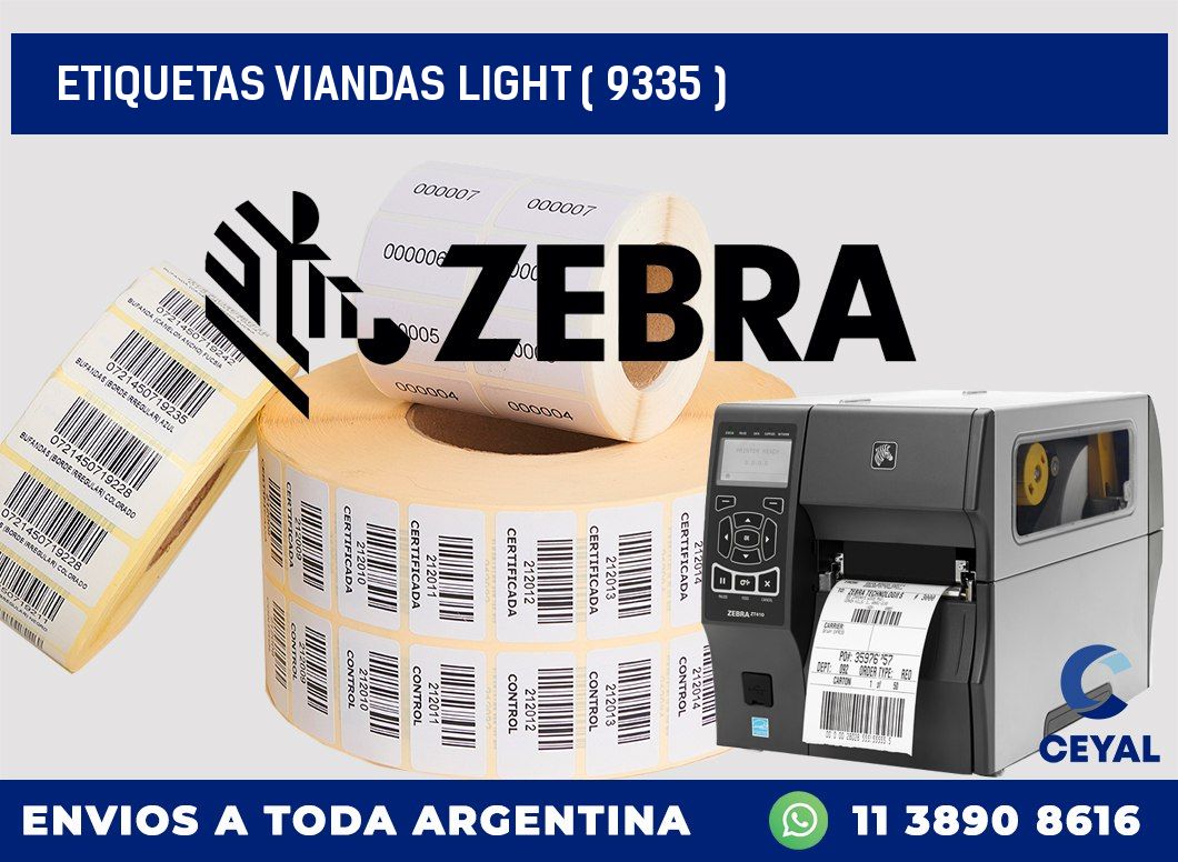 ETIQUETAS VIANDAS LIGHT ( 9335 )