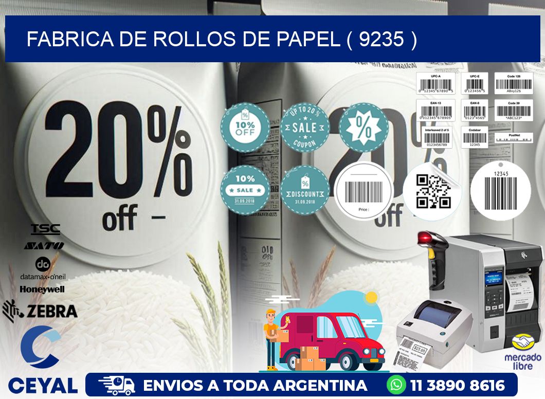 FABRICA DE ROLLOS DE PAPEL ( 9235 )