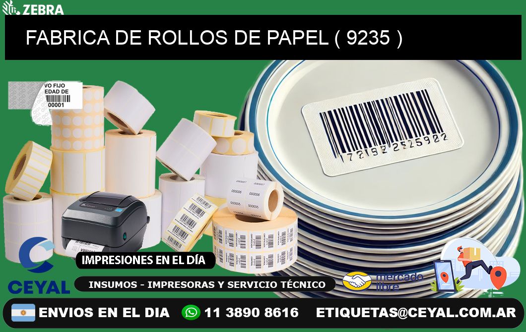 FABRICA DE ROLLOS DE PAPEL ( 9235 )