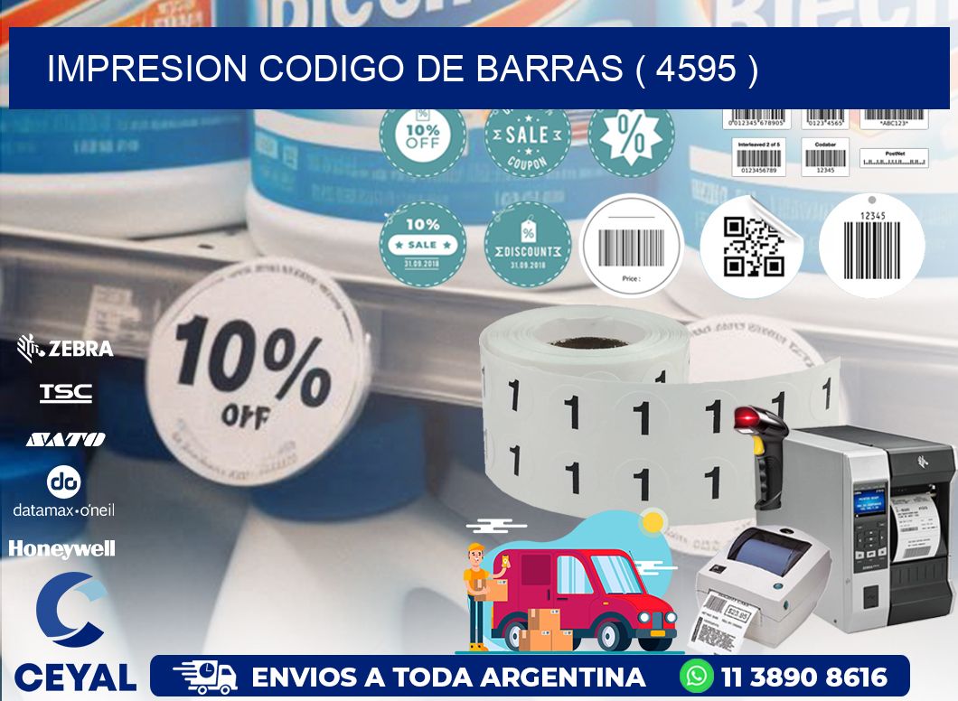 IMPRESION CODIGO DE BARRAS ( 4595 )