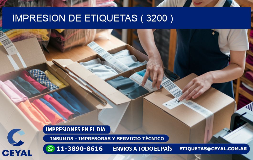 IMPRESION DE ETIQUETAS ( 3200 )